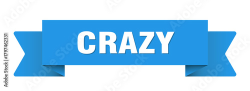 crazy ribbon isolated on transparent background. crazy ribbon
