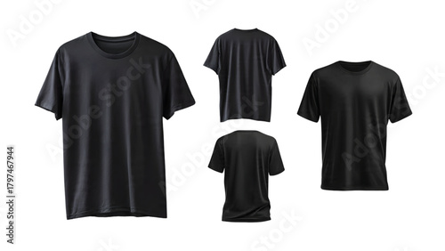 black t-shirt without background