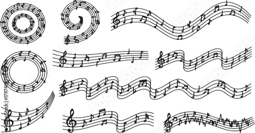 Abstract geometric shapes with vibrant color palette and clean lines