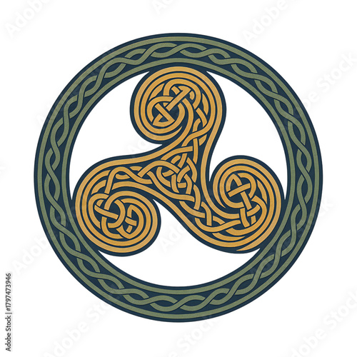 ケルト模様のトリスケリオン｜Celtic Triskelion Symbol