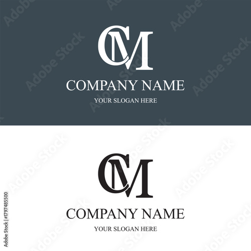 cm logo initial letter luxury royal logo. template symbol. modern golden luxury logo. abstract monogram vector letter mark brand fashion. icon  business monogram boutique font Clothing minimalist.