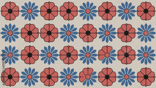 Elegant floral pattern background with vintage charm and sophisticated appeal for your next design project or branding, adding a touch of timeless beauty