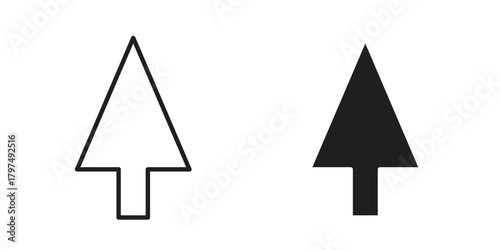 Cursor icon in line design. Simple icon vector