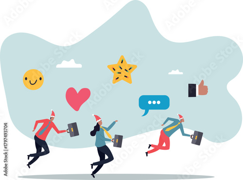 Social media customer feedback review, employee satisfaction, positive feedback on online ranking,about a man and his life.