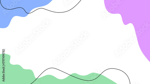 abstract wave shapes banner background
