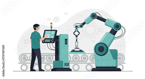 Automation and technology advancements in manufacturing and industrial processes enhance efficiency