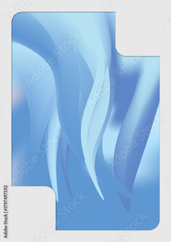 Layout Laschenrahmen blau