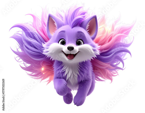 Playful Fox PNG – Hyper-Realistic Digital Fox Illustration