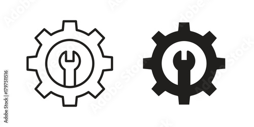 Customized icon on white background. Stock vector icon