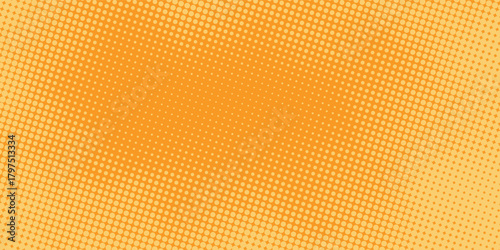 abstract yellow background with circular shapes and halftone composition. Subtle pattern. Digital polka. Dots gradation.