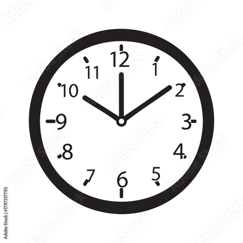 Simple clock face showing the time 1000