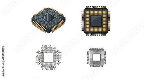 Digital integrated circuit chip design, an electronic component for advanced technology and computing