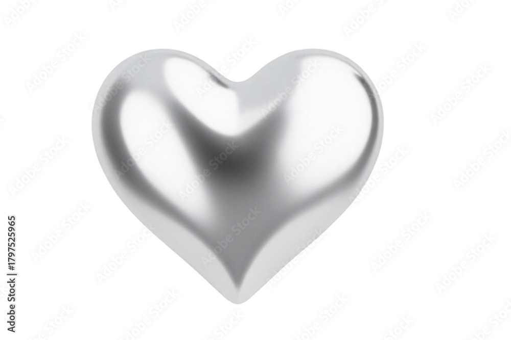 Fototapeta premium white heart isolated on white