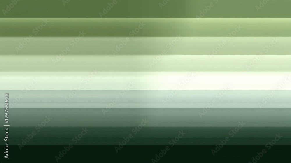 Fototapeta premium Shades of Green: A minimalist composition showcasing a gradient of greens, transitioning from light to dark tones, evokes a sense of calm and natural simplicity.