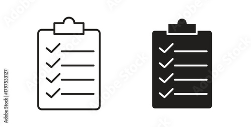 Clipboard icon for mobile app, editable designs