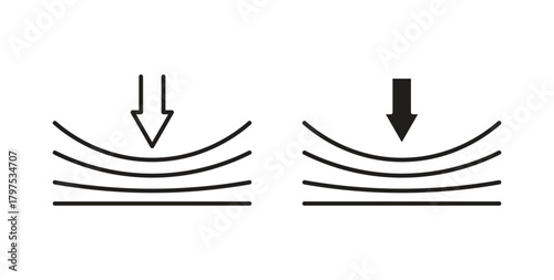 Elastic icon for mobile app, editable designs