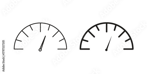 Gauge icon for mobile app, editable designs