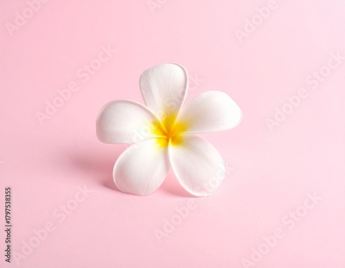 Isolated Single Petal with Minimalist Tropical Mood