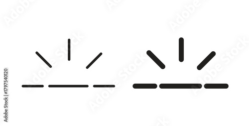 Keyboard brightness icon for mobile app, editable designs