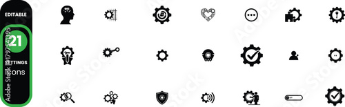 Collection of stylized black and white candlestick chart patterns and a green and black ski on a white background