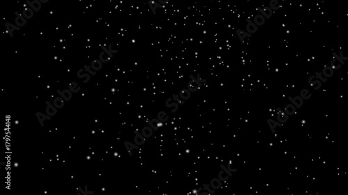 Falling snow overlay on black screen for chroma key effect. Snow overlay, black Screen, falling Snow. Christmas winter snow overlay video 4k.