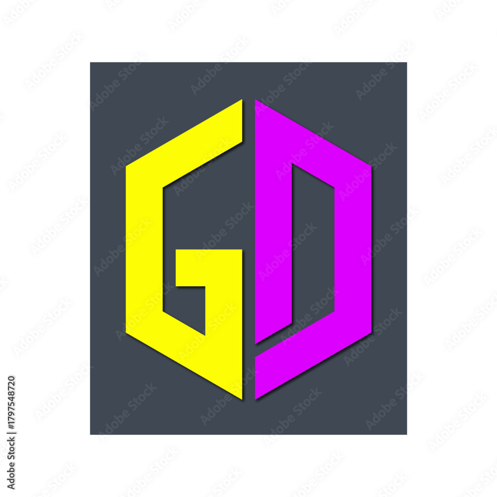 Fototapeta premium Web line modern color full logo design