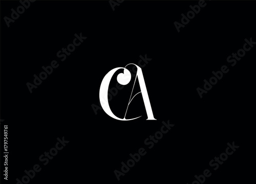 CA creative initial logo design and monogram logo