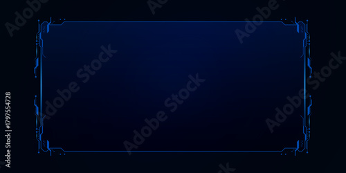 Sci fi futuristic user interface, HUD template frame design, Technology abstract background	
