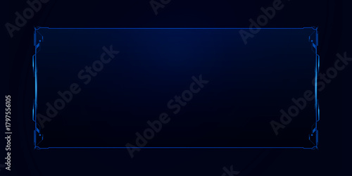 Sci fi futuristic user interface, HUD template frame design, Technology abstract background	
