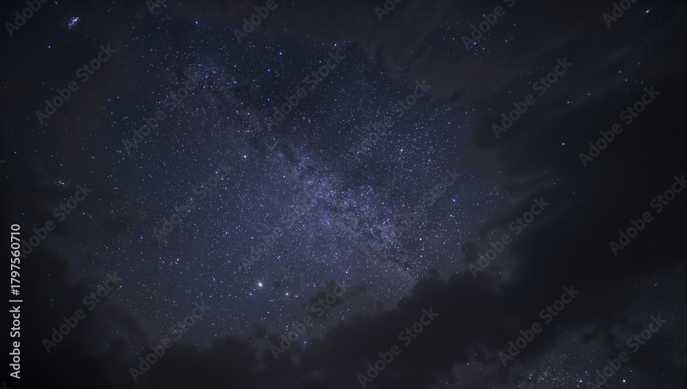 Fototapeta premium Stars among cosmic dust in the universe, celestial beauty study