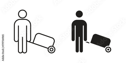 Guest icon. Symbol, logo illustration. graphic icon set