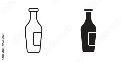 Hine bottle icon. Symbol, logo illustration. graphic icon set