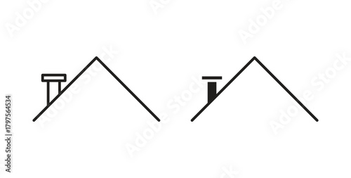 Home roof icon. Symbol, logo illustration. graphic icon set