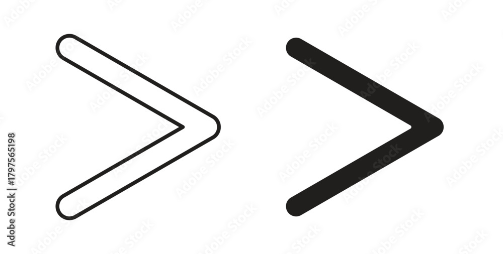 Obraz premium Is greater than icon. Symbol, logo illustration. graphic icon set