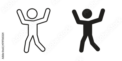 Joy icon. Symbol, logo illustration. graphic icon set