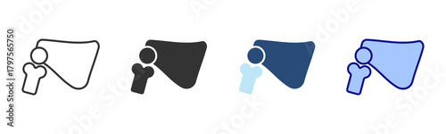 Scapula Icon Set. Designed In Multi Style