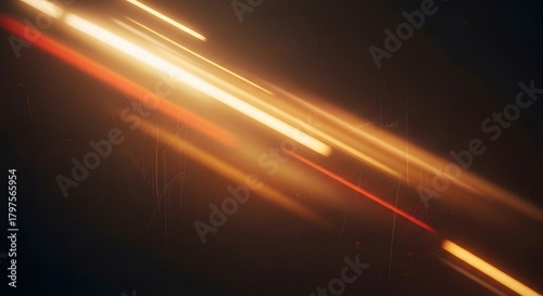 Abstract glowing light streaks with vintage texture background