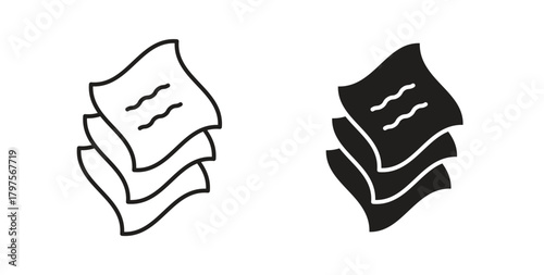 Lasagne icon. Symbol, logo illustration. graphic icon set