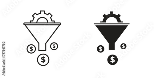 Lead generation icon. Symbol, logo illustration. graphic icon set