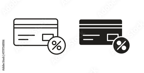 Loyalty card icon. Symbol, logo illustration. graphic icon set