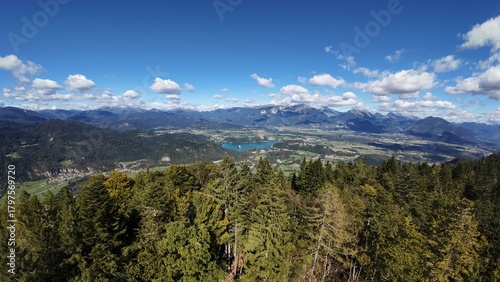 mountain landscape with blue sky