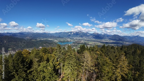 mountain landscape with clouds