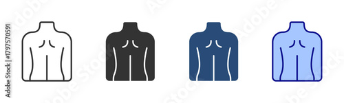 Back Icon Set. Designed In Multi Style