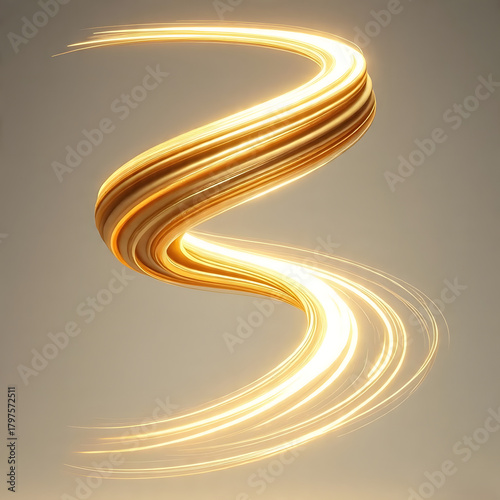 Abstract background with golden lines