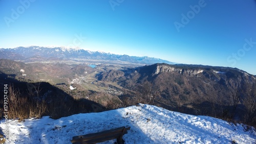winter landscape in the mountains