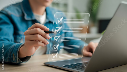 Achieve goals faster with interactive checklist on your laptop today