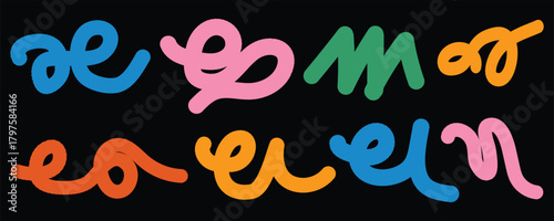 Colorful handwritten numbers 2025 in a playful and vibrant artistic style