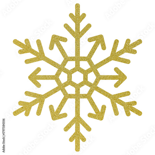 Golden snowflake 