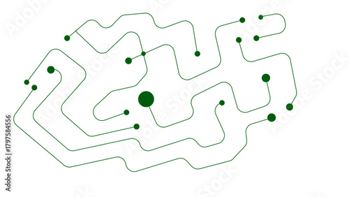 Abstract digital background of points and lines Simple technology graphic background