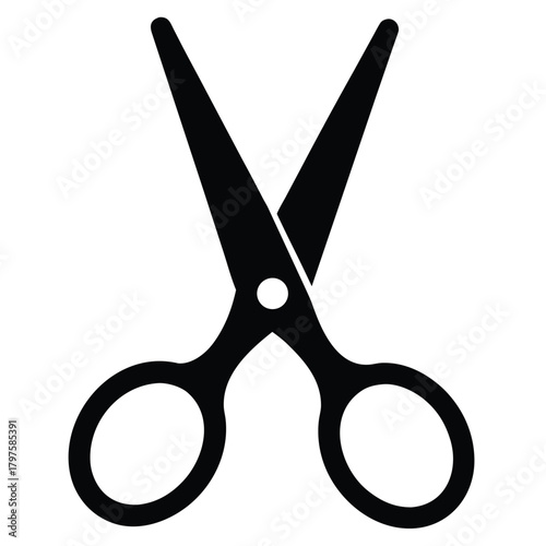 salon scissors vector icon on white background